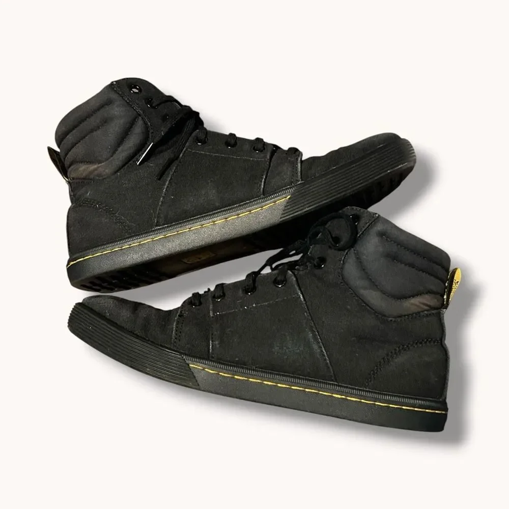 Dr. Martens Rozarya Canvas Zip High Top Sneakers Black Women’s 10